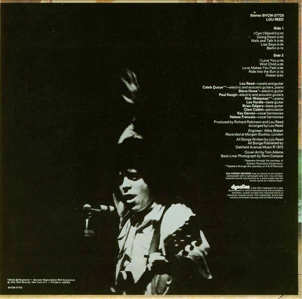 Lou Reed Lou Reed : Back JPN | CD Covers | Cover Century | Over 1.000. ...